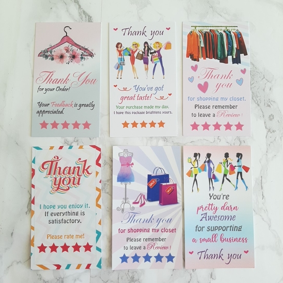 50 Thank You Cards - Picture 5 of 7